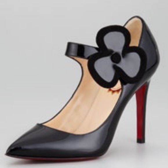 Christian Louboutin Shoes - Christian Louboutin 20th Anniversary Pensee Black Patent Leather & Suede Heels
